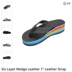 Rainbow wedge Sandals 7